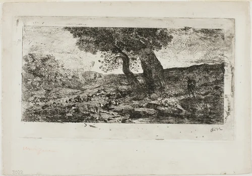 In Spain by Odilon Redon, print, 1865