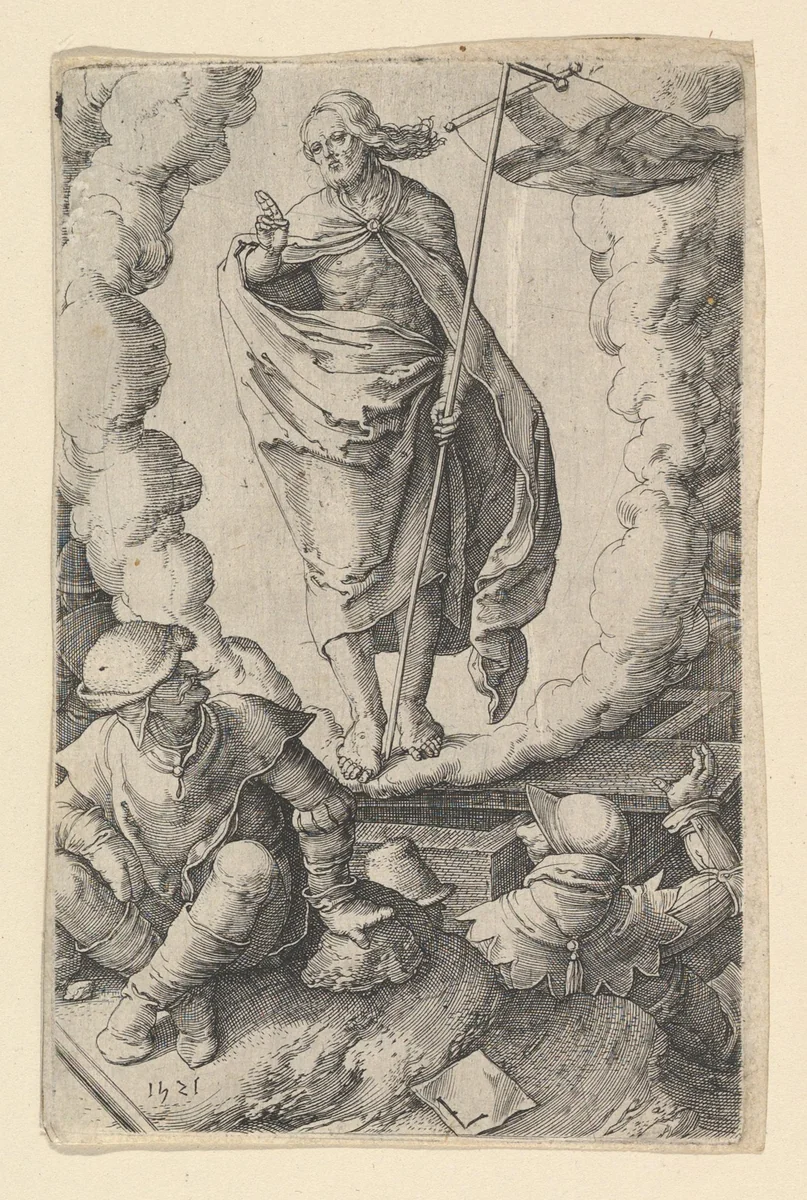 The Resurrection by Lucas van Leyden, print, 1521