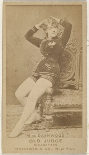 Miss Dashwood, from the Actors and Actresses series (N171) for Old Judge Cigarettes by Goodwin & Company, photograph, 1886-1890