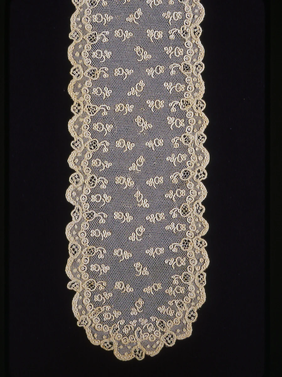 Pair of Lappets (Joined) by France, other, 1880-1889