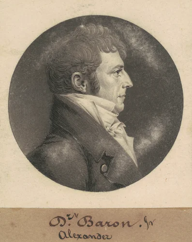 Alexander Baron, Jr. by Charles B. J. Févret de Saint-Mémin, print, 1809