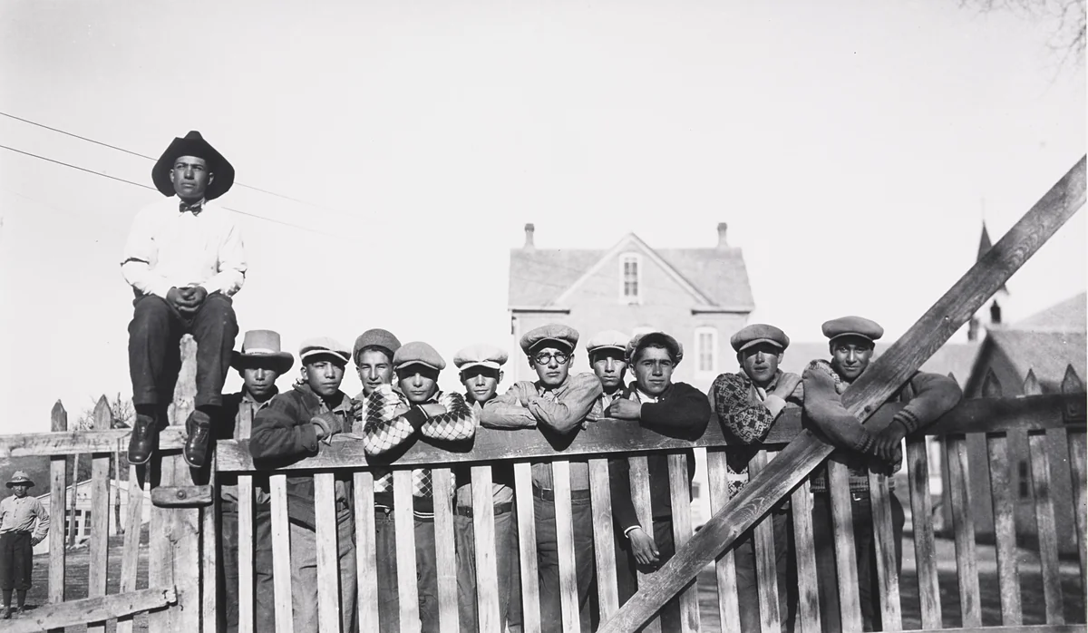 Big Boys at Barnyard Gat by Eugene Buechel, photograph, 1927