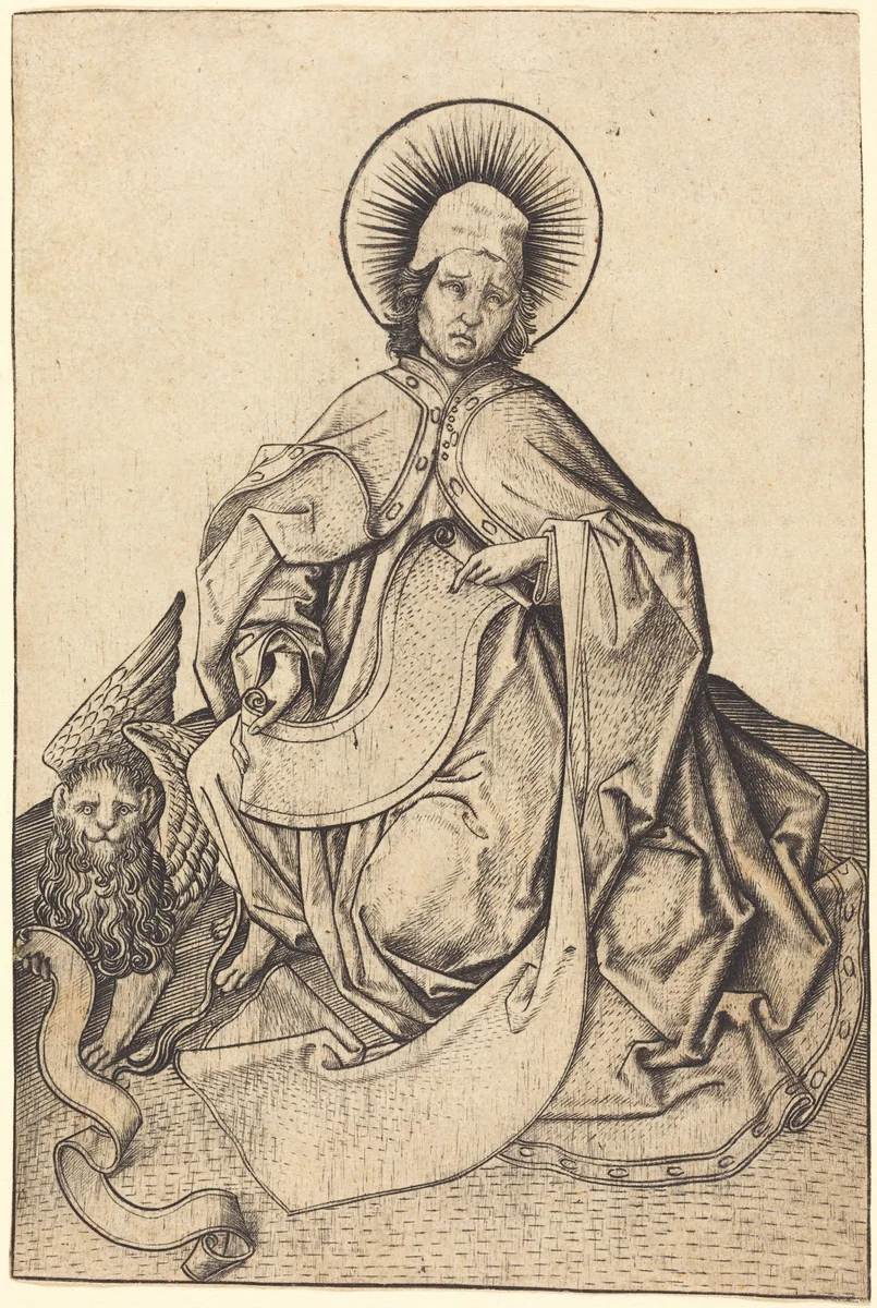 Saint Mark by Master E. S., print, 1460-1465