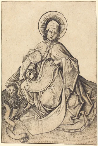 Saint Mark by Master E. S., print, 1460-1465