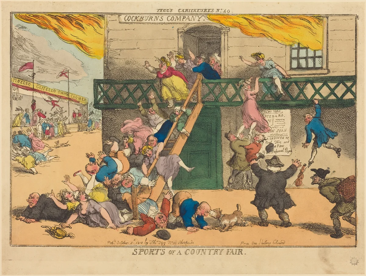 Sports of a Country Fair by Thomas Rowlandson, print, 1810