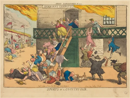 Sports of a Country Fair by Thomas Rowlandson, print, 1810
