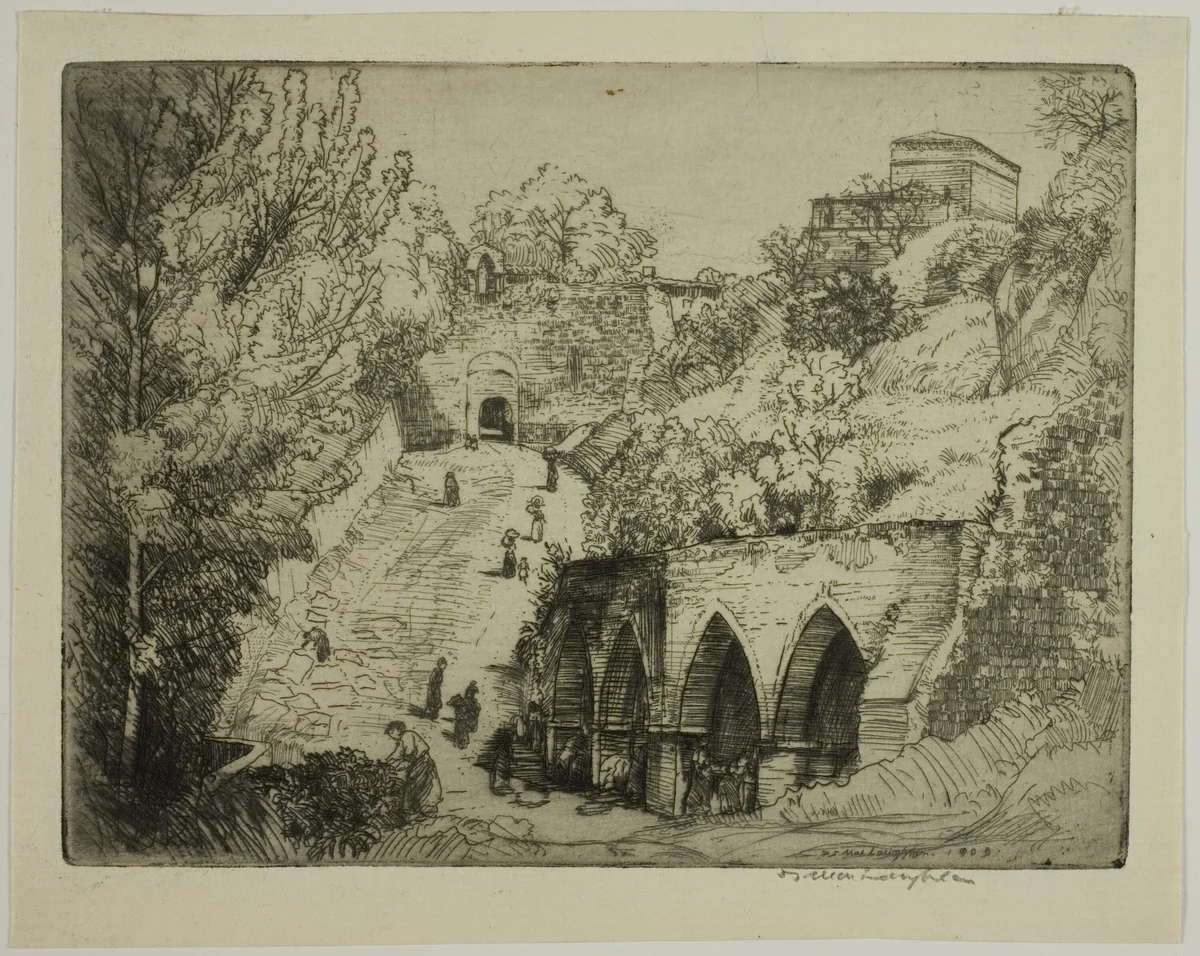 The Fountains by Donald Shaw MacLaughlan, print, 1909