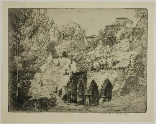 The Fountains by Donald Shaw MacLaughlan, print, 1909