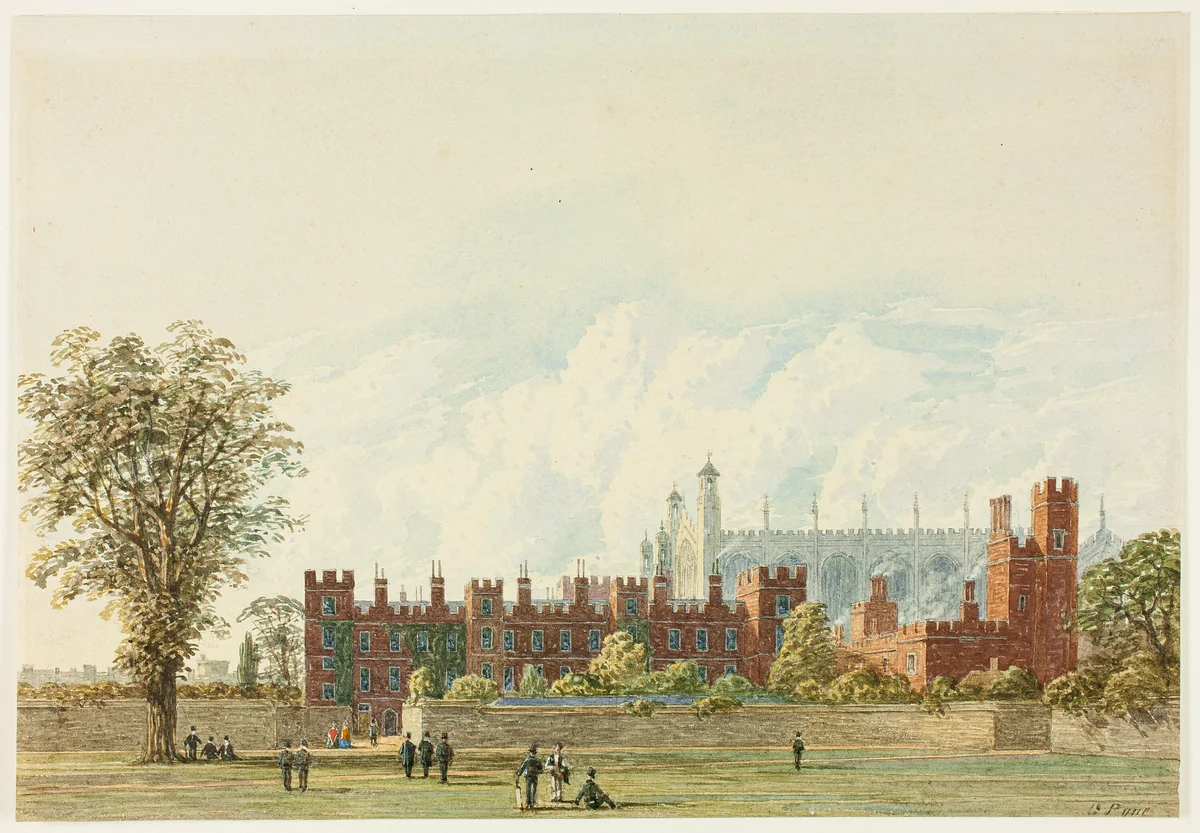 Eton from the Playing-Fields by George Pyne, painting, 1820-1884