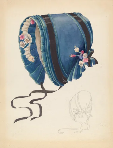 Bonnet by Doris Beer, index of american design, 1937