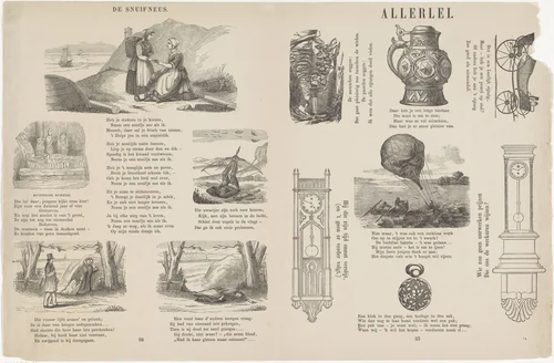 Allerlei by Willem Hendrik Stam, print, 1841-1874