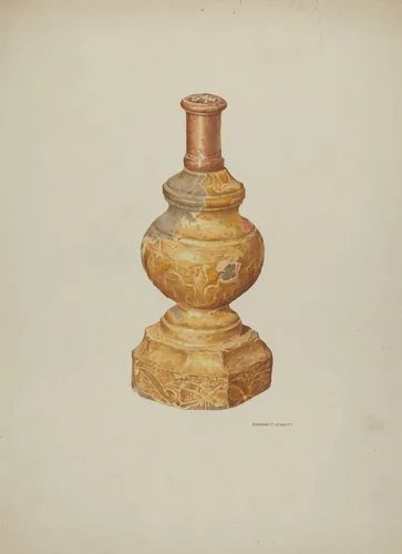Candlestick (Ecclesiastical) by Edward Jewett, index of american design, 1939