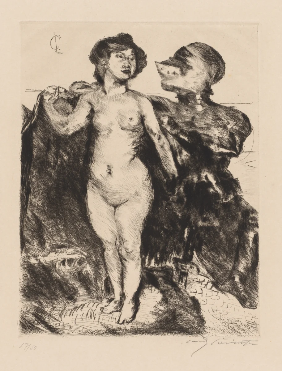 Perseus and Andromeda by Lovis Corinth, print, 1920