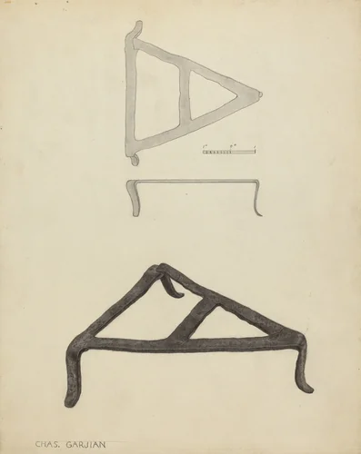 Trivet by Charles Garjian, index of american design, 1938