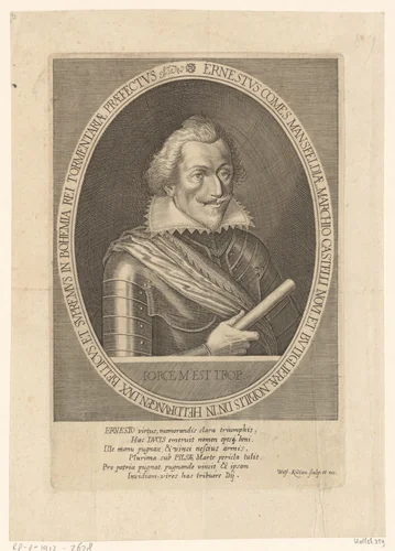 Portret van Peter Ernst von Mansfeld by Unknown, print, 1591-1662