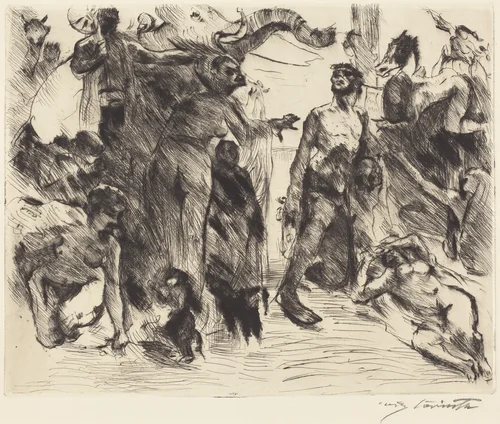 Die Versuchung des heiligen Antonius (The Temptation of Saint Anthony) by Lovis Corinth, print, 1919