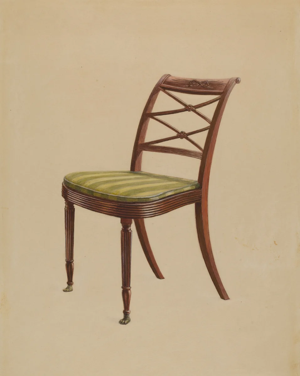 Side Chair by Ferdinand Cartier, index of american design, 1935-1942