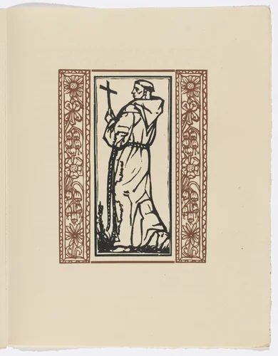 Plate (page 127) from Les Petites Fleurs de St. François (The Little Flowers of St. Francis) by Émile Bernard, illustrated book, 1928