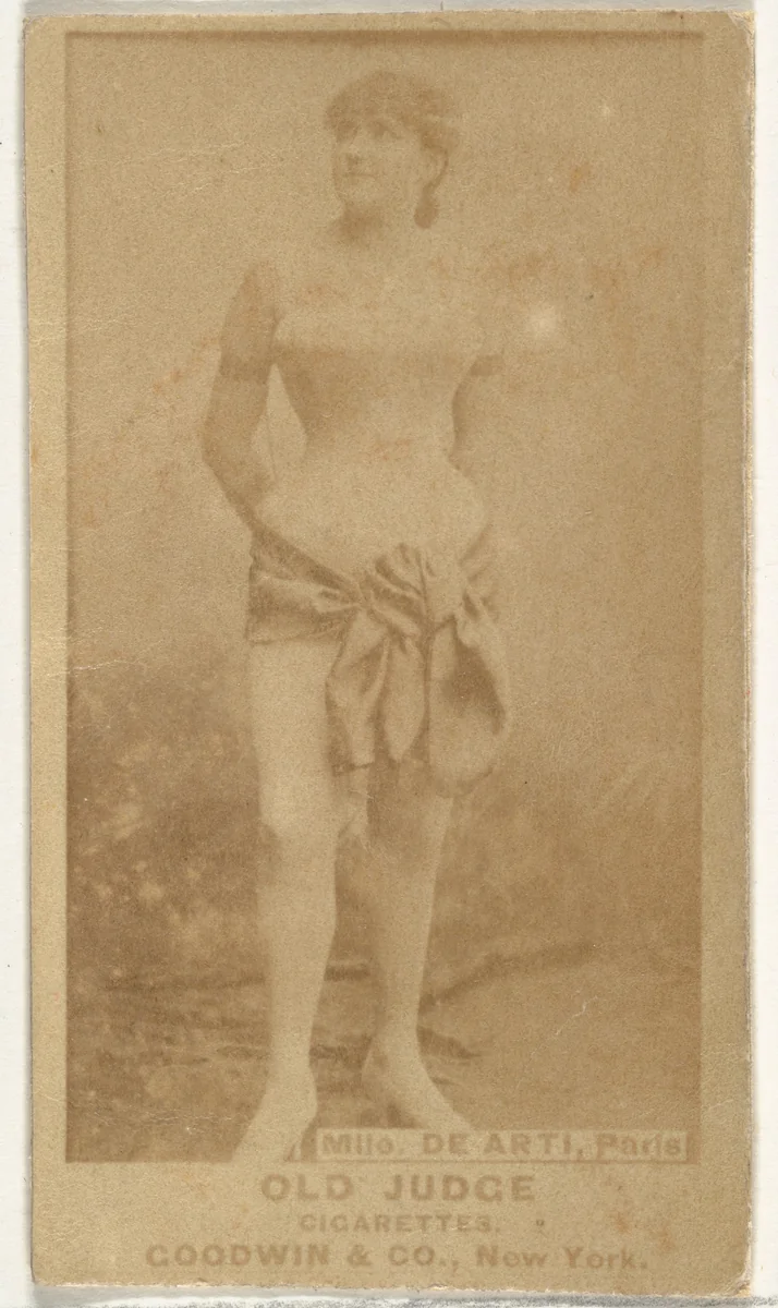 Mlle. De Arti, Paris, from the Actors and Actresses series (N171) for Old Judge Cigarettes by Goodwin & Company, photograph, 1886-1890