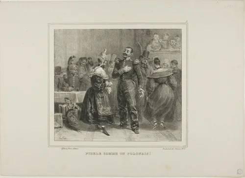 Faithful as a Polish Man! by Denis Auguste Marie Raffet, print, 1833