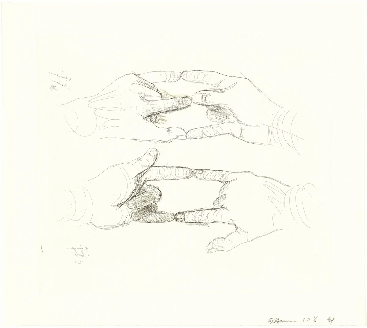 Untitled by Bruce Nauman, print, 1993-1994