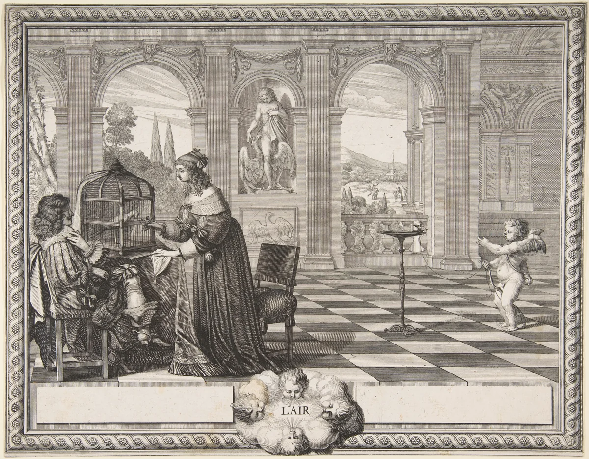 Air by Abraham Bosse, print, 1643-1653