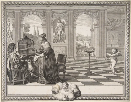 Air by Abraham Bosse, print, 1643-1653