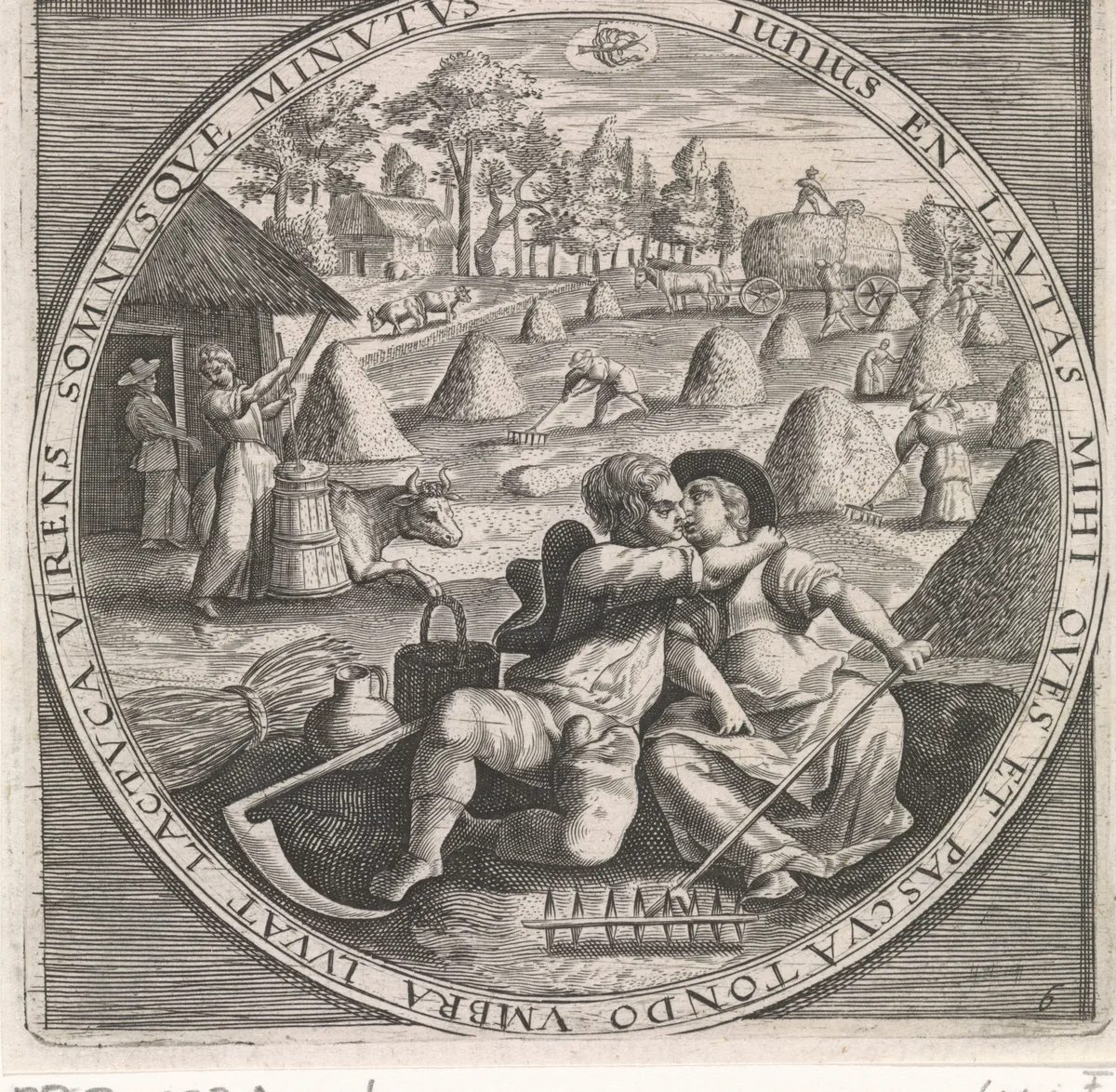 Juni: hooien by anonymous, print, 1574-1687