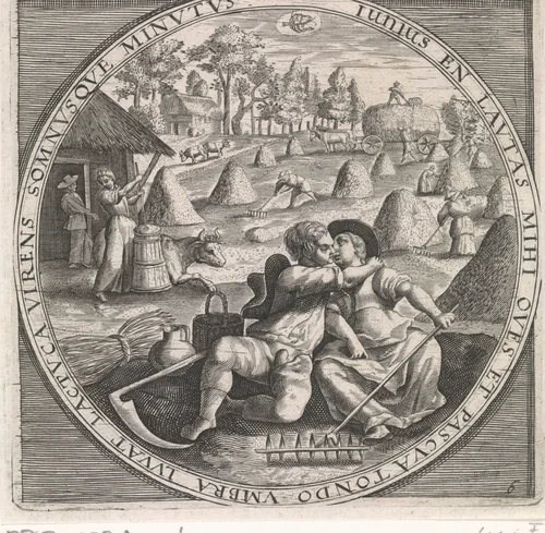 Juni: hooien by anonymous, print, 1574-1687