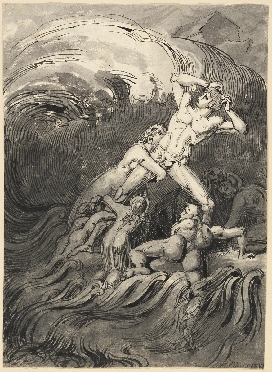 The Flood by William Young Ottley, drawing, 1791-1836