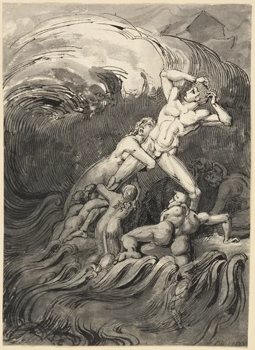 The Flood by William Young Ottley, drawing, 1791-1836