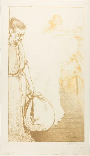 The Laundresses by Louis Auguste Lepère, print, 1894