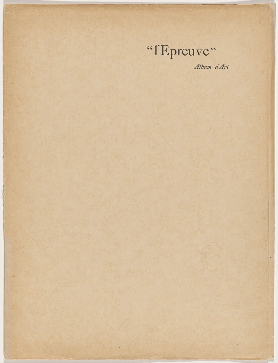 L'Épreuve (album 8, deluxe edition) by Maurice Dumont, portfolio, 1895