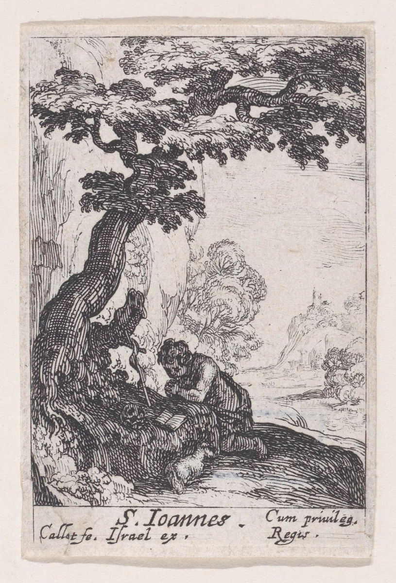 St. John the Baptist, from "Les Pénitents et Pénitentes" (The Penitents) by Jacques Callot, print, 1627-1637