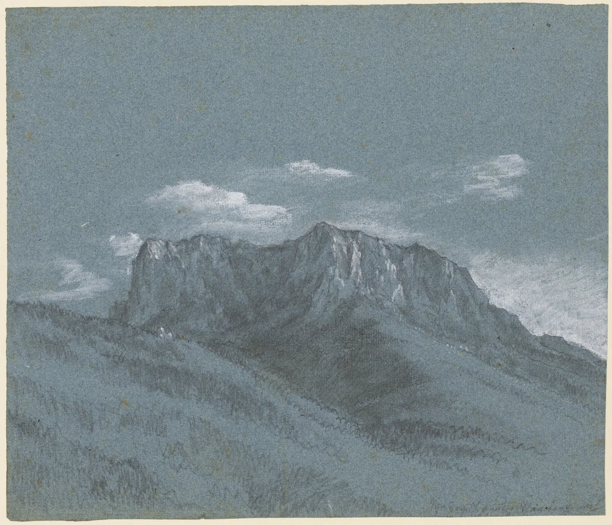The Rauschberg by Georg von Dillis, drawing, 1795-1805