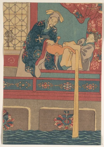Paragons of Filial Piety (from a set of twenty-four) by Utagawa Kuniyoshi (歌川國芳), print, 1834-1866