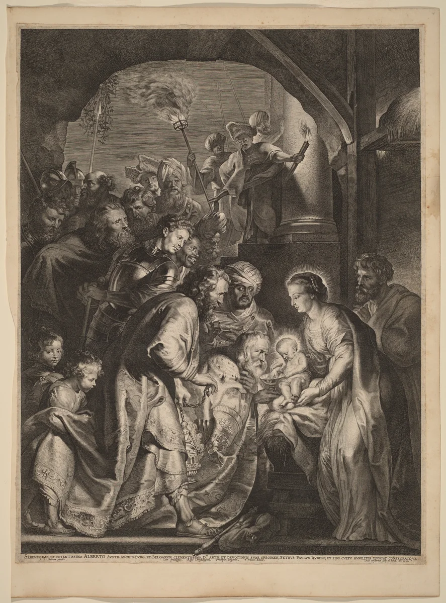 The Adoration of the Magi by Lucas Emil Vorsterman
Sir Peter Paul Rubens, print, 1620