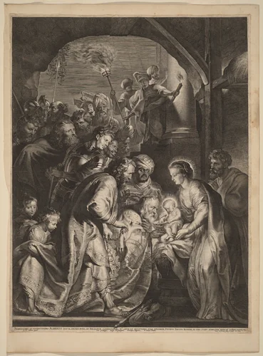The Adoration of the Magi by Lucas Emil Vorsterman
Sir Peter Paul Rubens, print, 1620