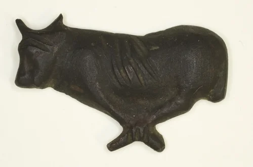 Foundation Deposit: Bound Ox by Egyptian, metalwork, -780--343