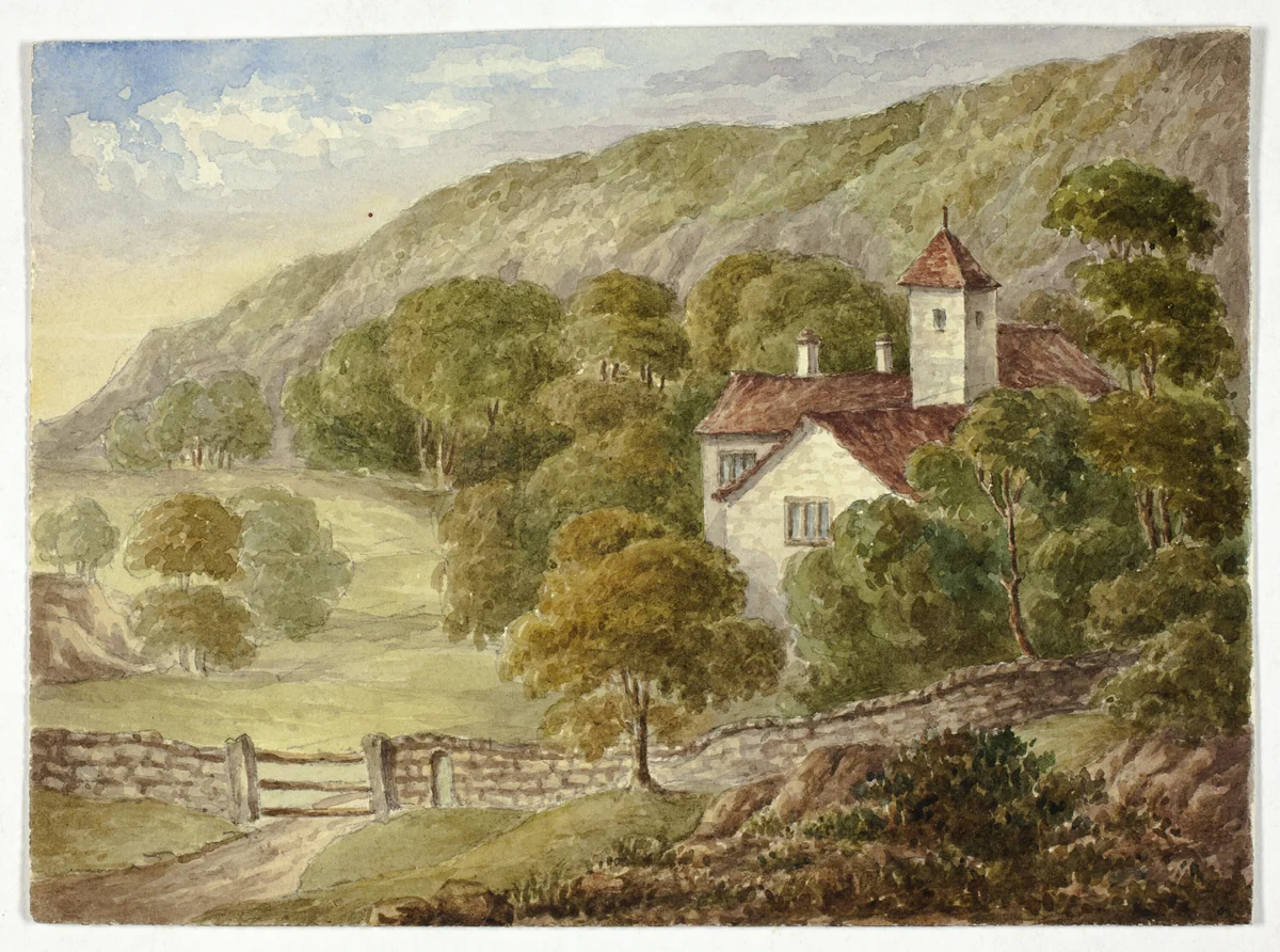 Country Manor House by Elizabeth Murray, painting, 1835-1882