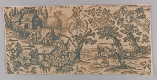 Piece by John Slack, textile, 1820-1830