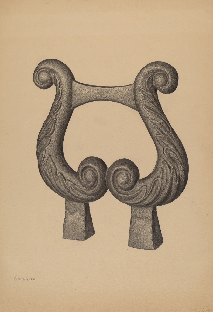 Foot Scraper by Milton Grubstein, index of american design, 1937