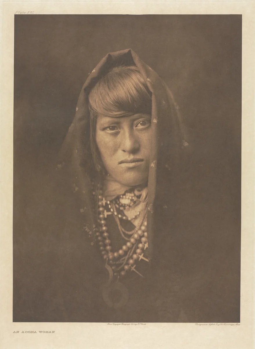 Portfolio XVI, Plate 572: An Acoma Woman by Edward Curtis, other, 1904