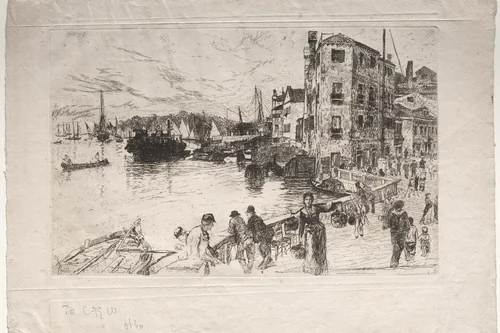 Castello Quarter, Riva by Otto H. Bacher, print, 1880