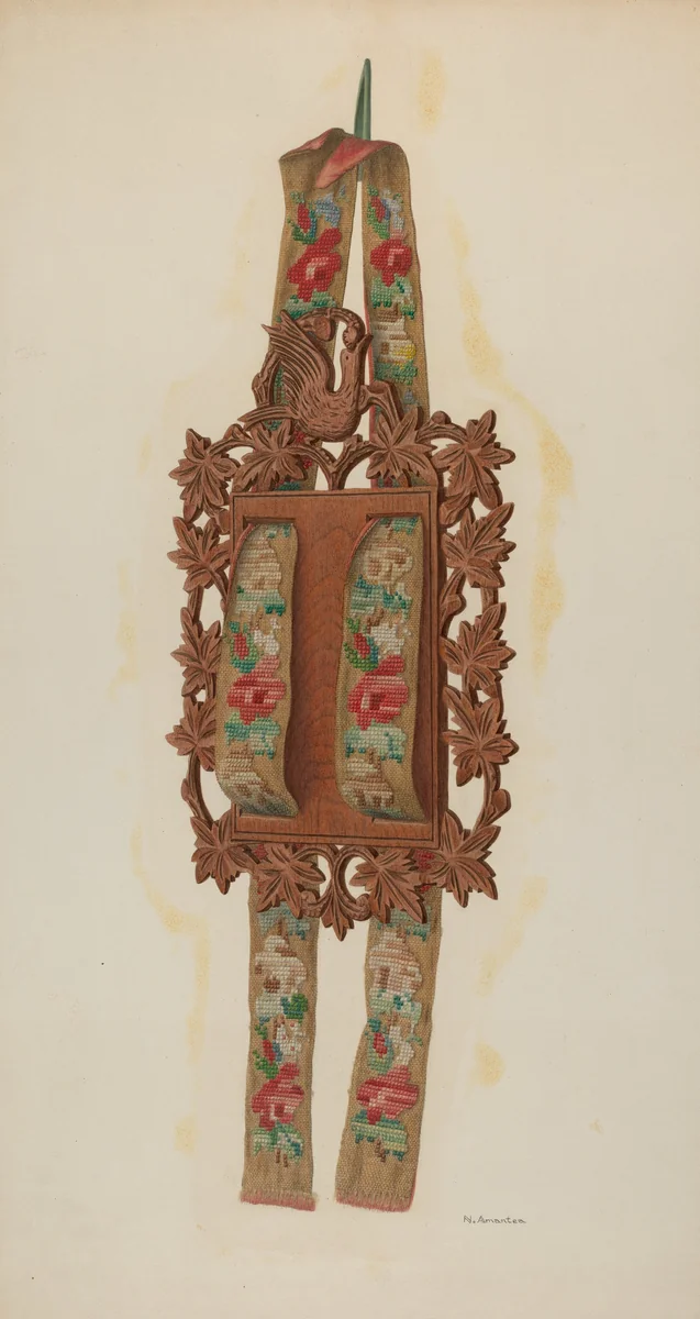 Newspaper Wall Rack by Nicholas Amantea, index of american design, 1941