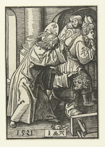 Verdrijving van de handelaren uit de tempel by Unknown, print, 1521