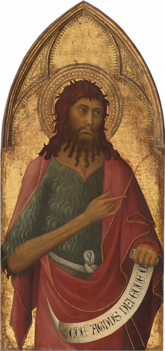 Saint John the Baptist by Lippo Memmi, painting, 1325
