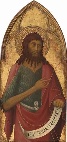Saint John the Baptist by Lippo Memmi, painting, 1325