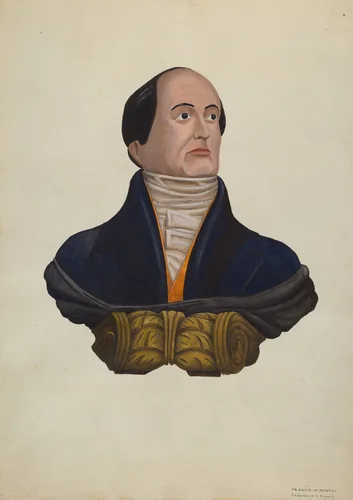 "Daniel Webster" Figurehead by F.W. Powell, index of american design, 1938