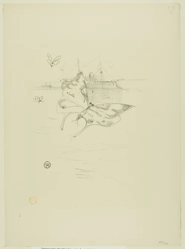 The Butterflies, from Mélodies de Désiré Dihau by Henri de Toulouse-Lautrec, print, 1895